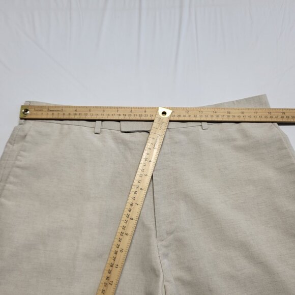Axis Mens Pants Linen Blend 36 X 34 Straight Leg Pockets Cream Washable - Picture 9 of 14